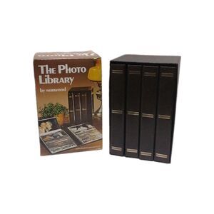 Vintage Norwood Photo Library 4 Vinyl Albums, Sleeve Holds 240 Pictures 3.5 x 5